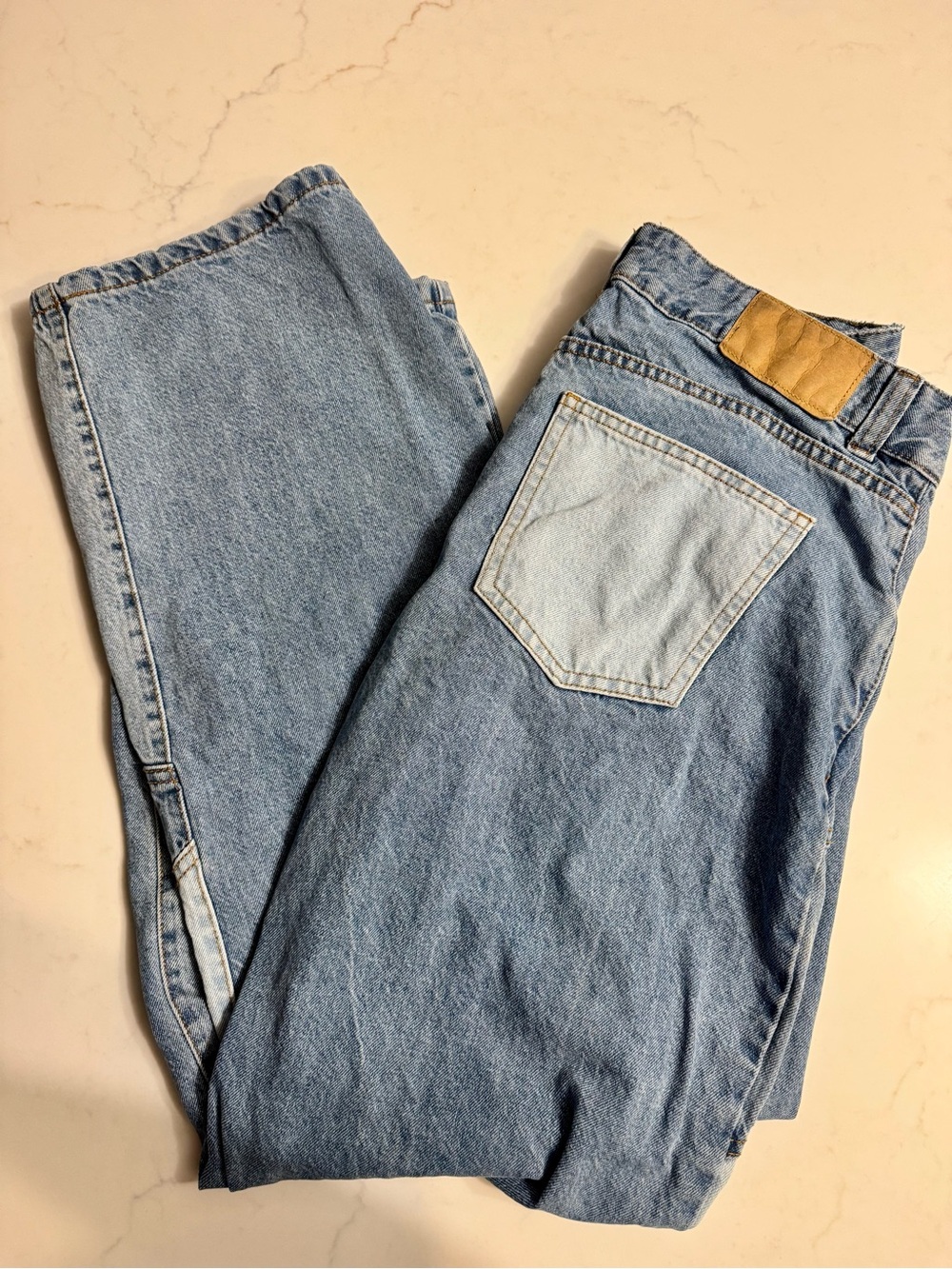 Cotton On Low Straight Panel Light Wash Jeans Size 8 - Picture 6 of 6